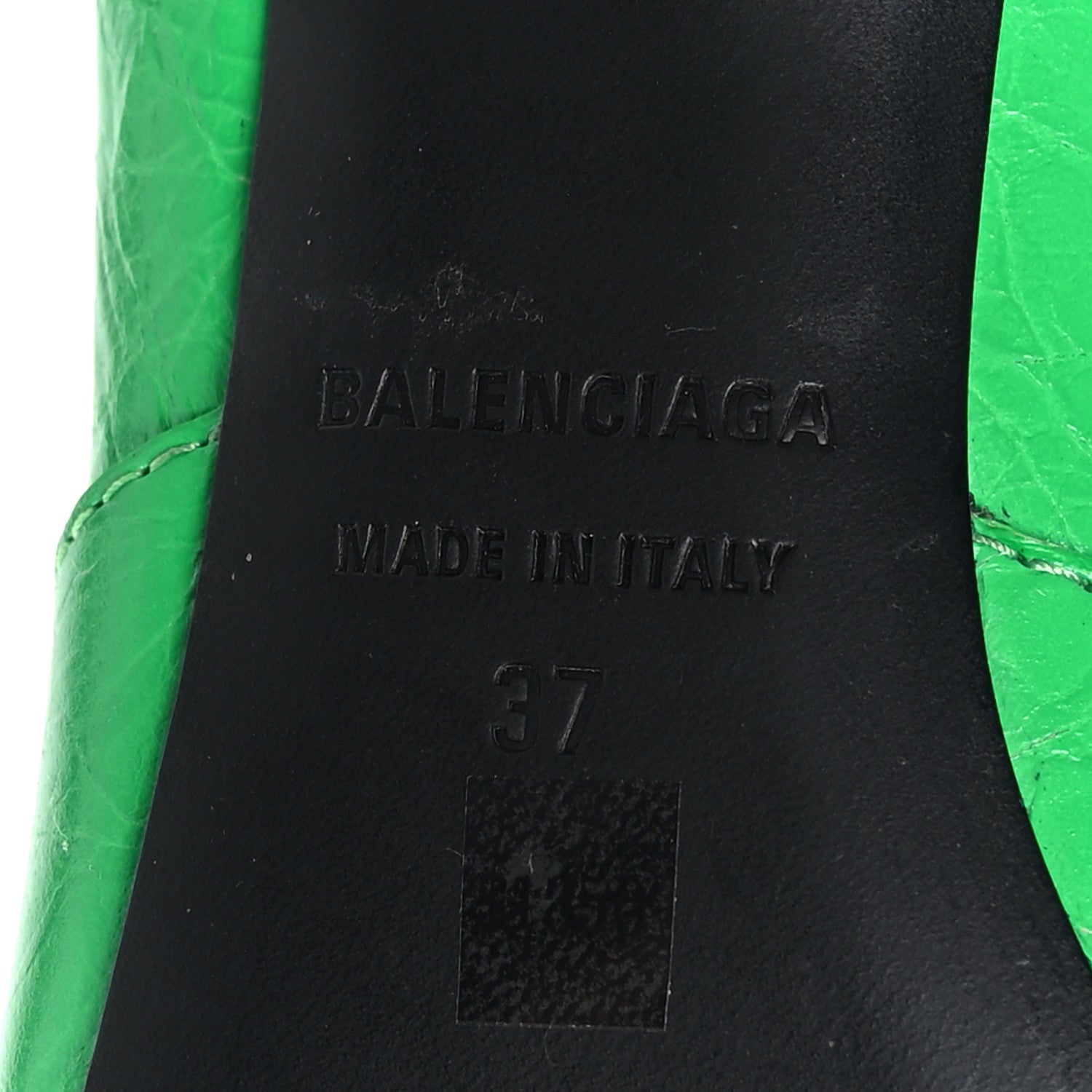 Balenciaga Agneau Arena Cagole 90mm Pumps 37 Vivid Green 8 of 8