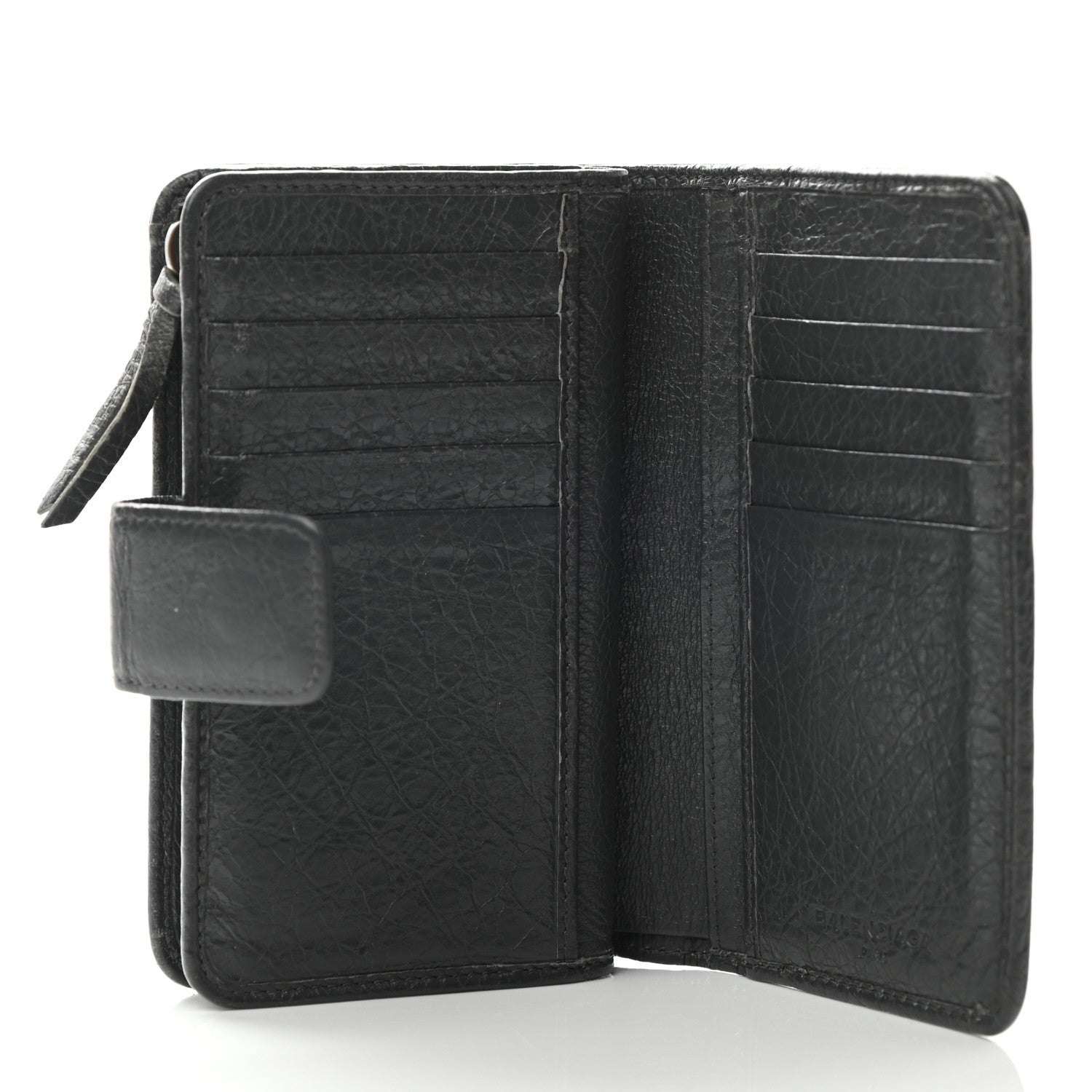Balenciaga Agneau Classic Hardware Continental Zip Around Wallet Gris Fossile 5 of 12