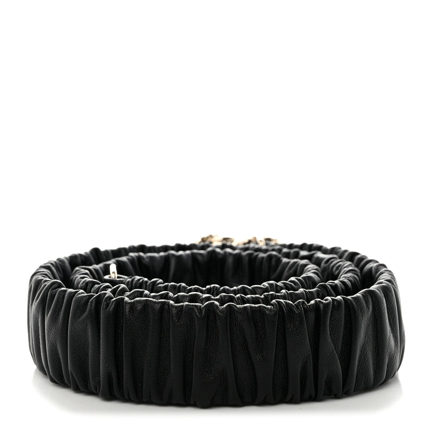 Lambskin Crystal CC Belt 90 36 Black