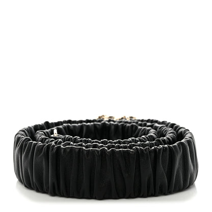 Chanel Lambskin Crystal CC Belt 90 36 Black 2 of 4