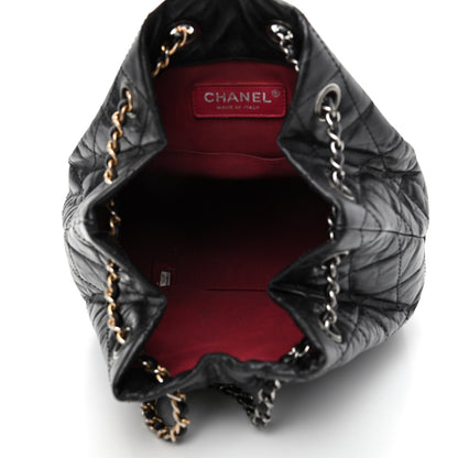 Chanel Aged Calfskin Quilted Small Gabrielle Backpack Black 5 of 10