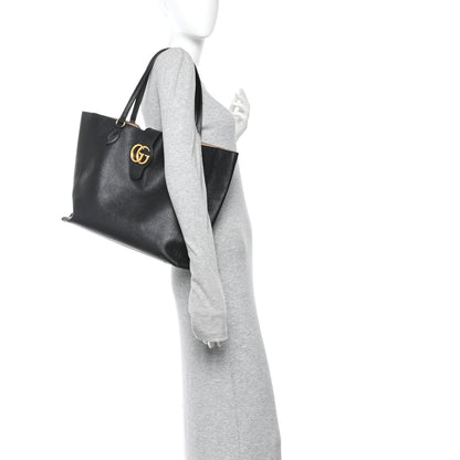 Gucci New Sakai Calfskin Lux Medium Dahlia Tote  Black 2 of 12