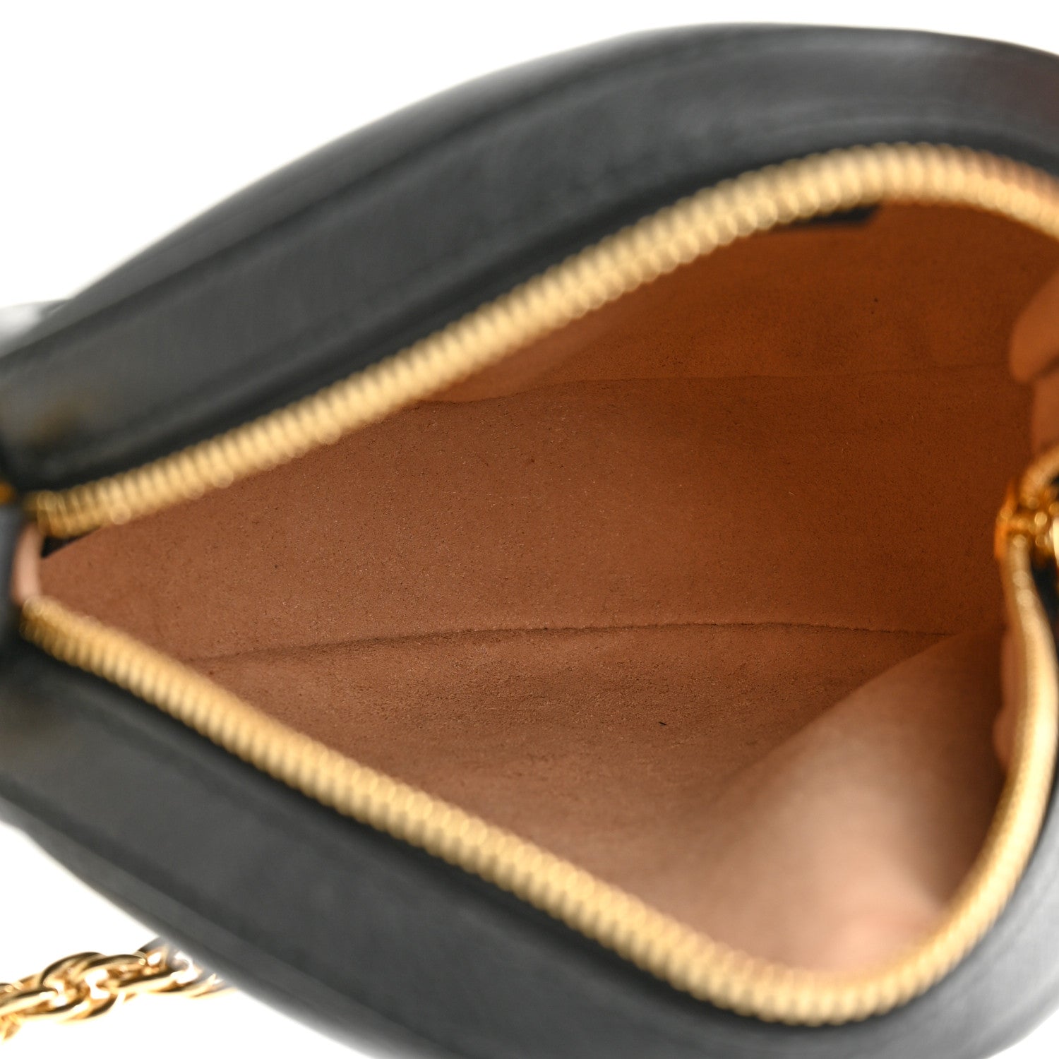 Gucci Grained Calfskin Web Mini Ophidia Round Shoulder Bag Black 5 of 10