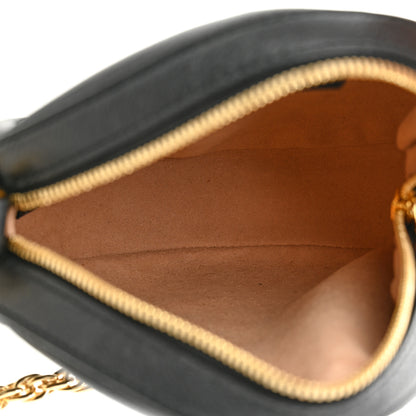 Gucci Grained Calfskin Web Mini Ophidia Round Shoulder Bag Black 5 of 10