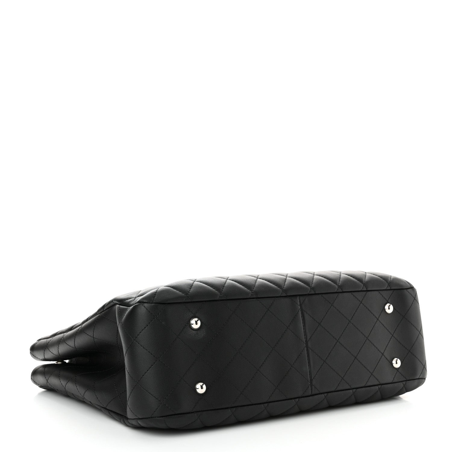 Chanel Calfskin Quilted Large Classic Shopping Tote Black 4 of 11