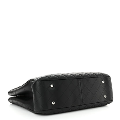 Chanel Calfskin Quilted Large Classic Shopping Tote Black 4 of 11