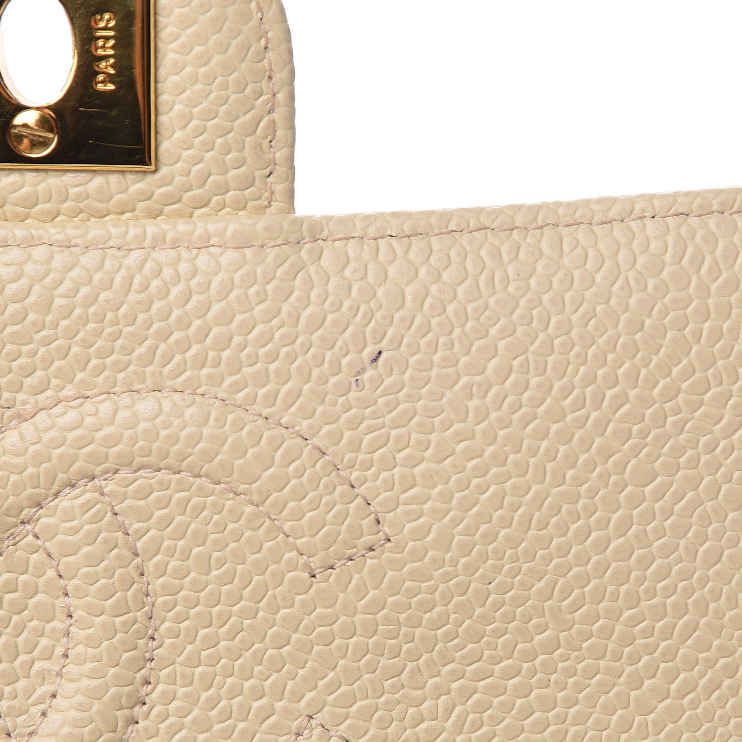Chanel Caviar Quilted Mini Square Flap Light Beige 10 of 10