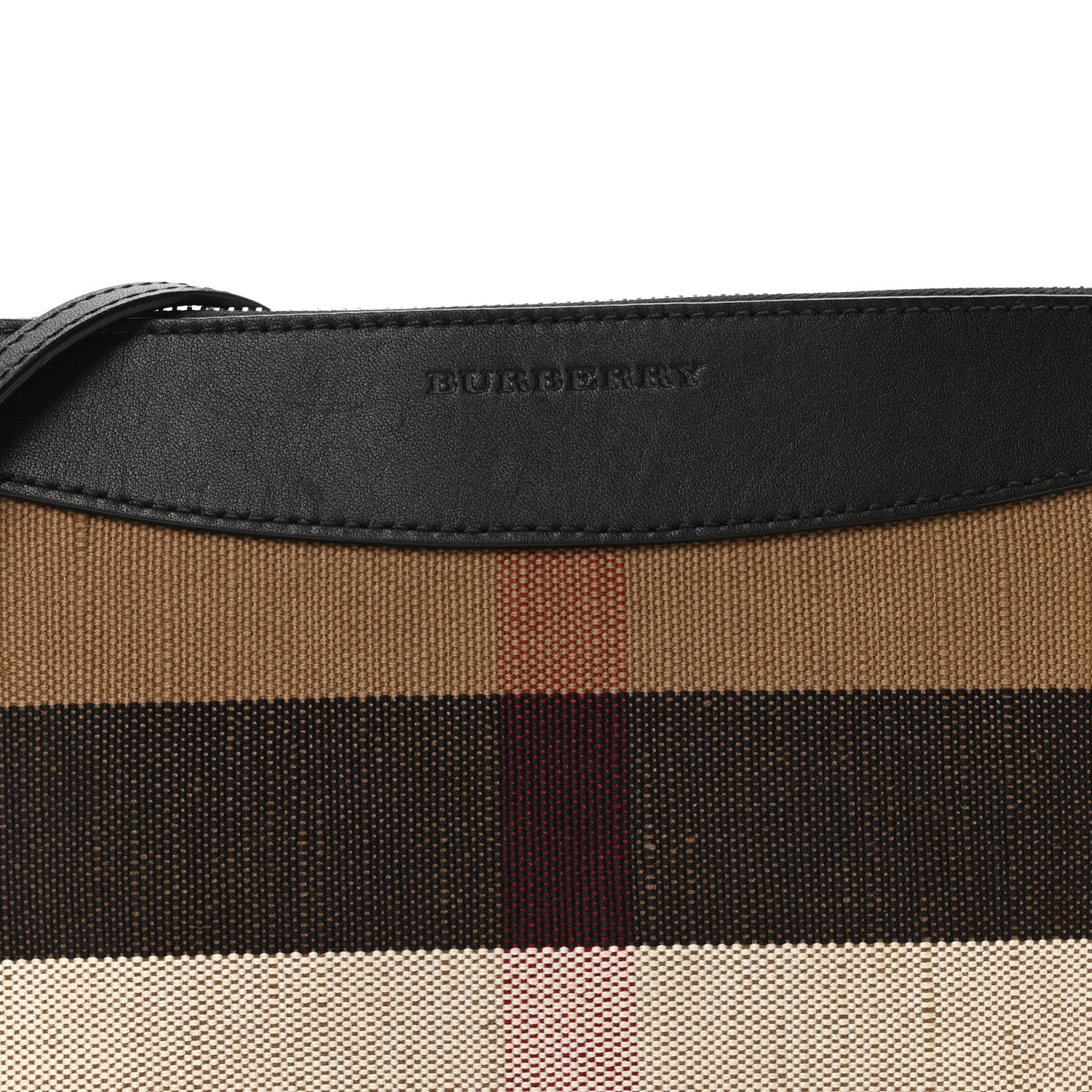Burberry Mega Check Peyton Crossbody Clutch Bag Black 9 of 11