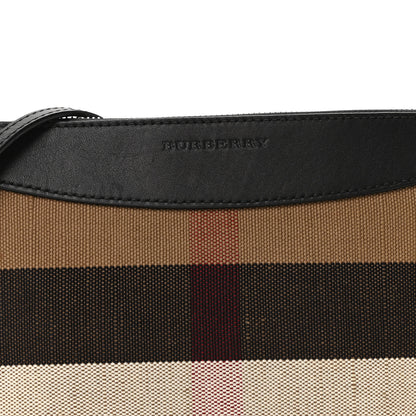 Burberry Mega Check Peyton Crossbody Clutch Bag Black 9 of 11