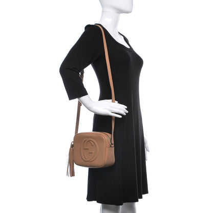 Gucci Pebbled Calfskin Small Soho Disco Bag Camelia 2 of 10