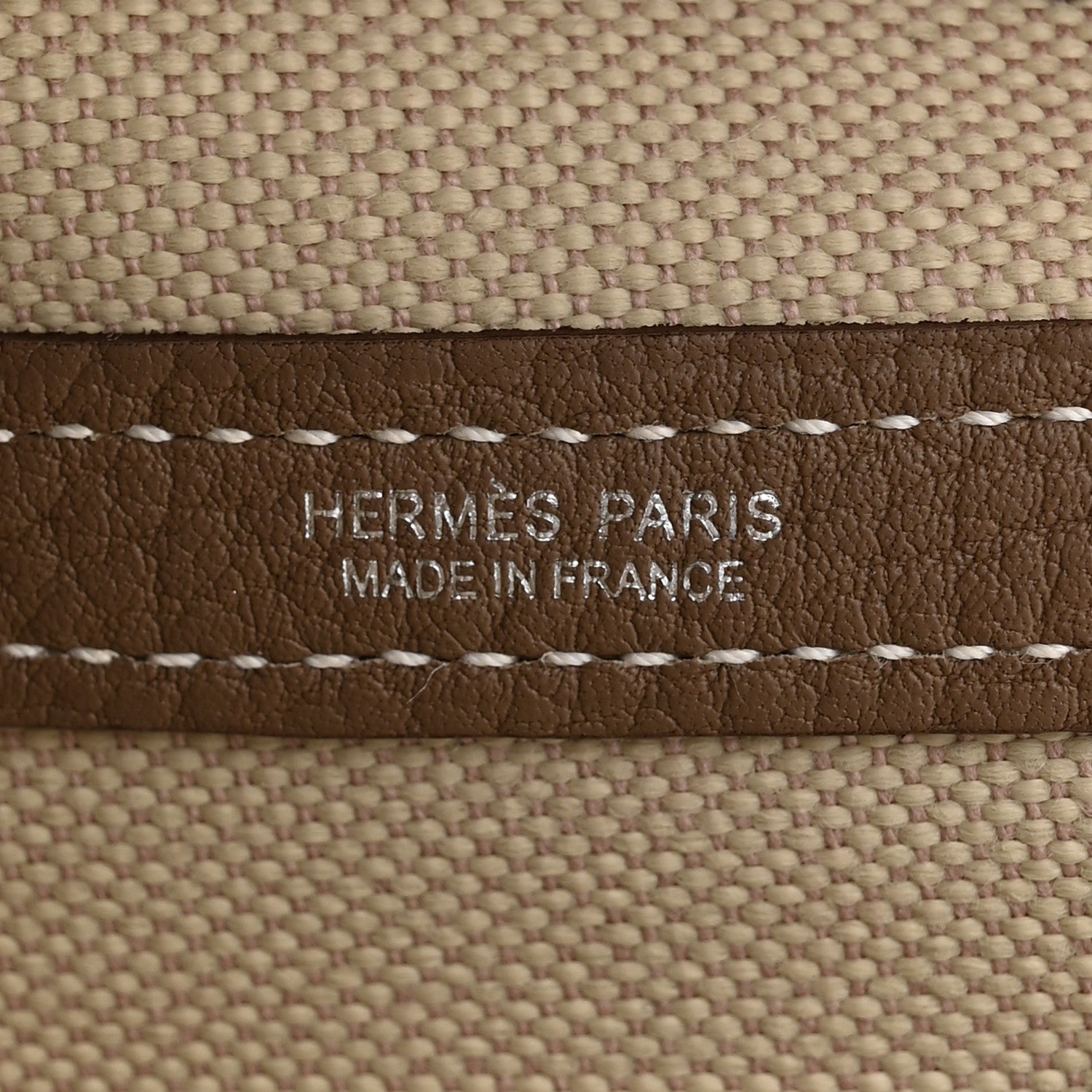 Hermes Twill D Negonda Garden Party 30 TPM Tote Beton Etoupe 6 of 11