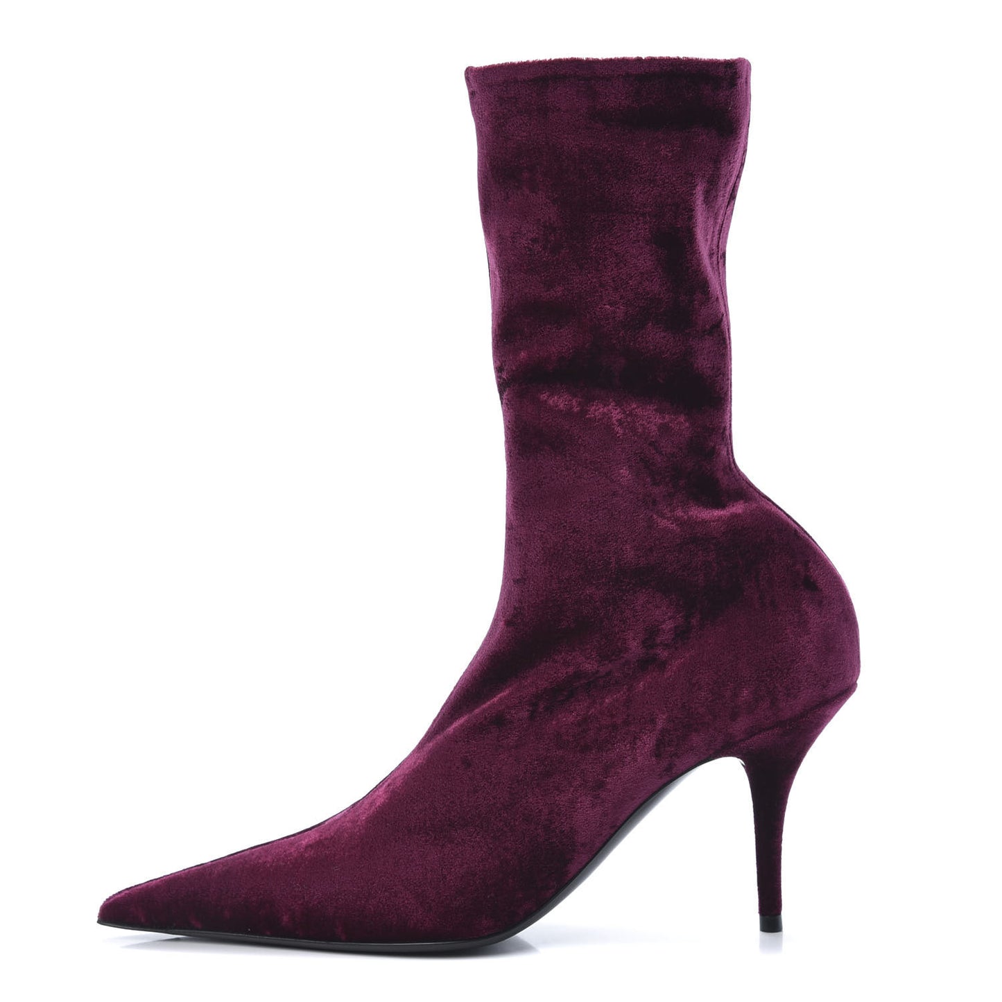 Velvet Extreme Pointed Toe Knife Booties 41 Bordeaux