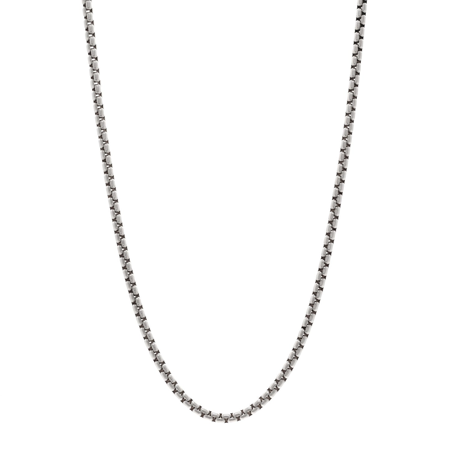 Sterling Silver 3.6mm Box Chain Necklace 22"