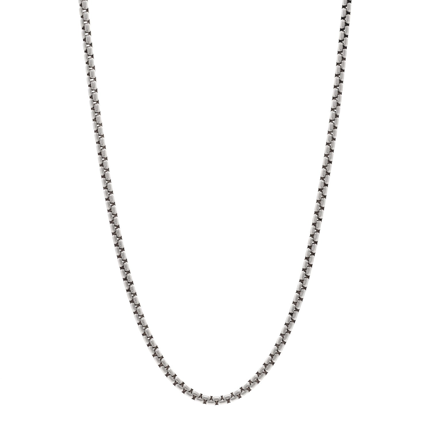 David Yurman Sterling Silver 3.6mm Box Chain Necklace 22" 1 of 4
