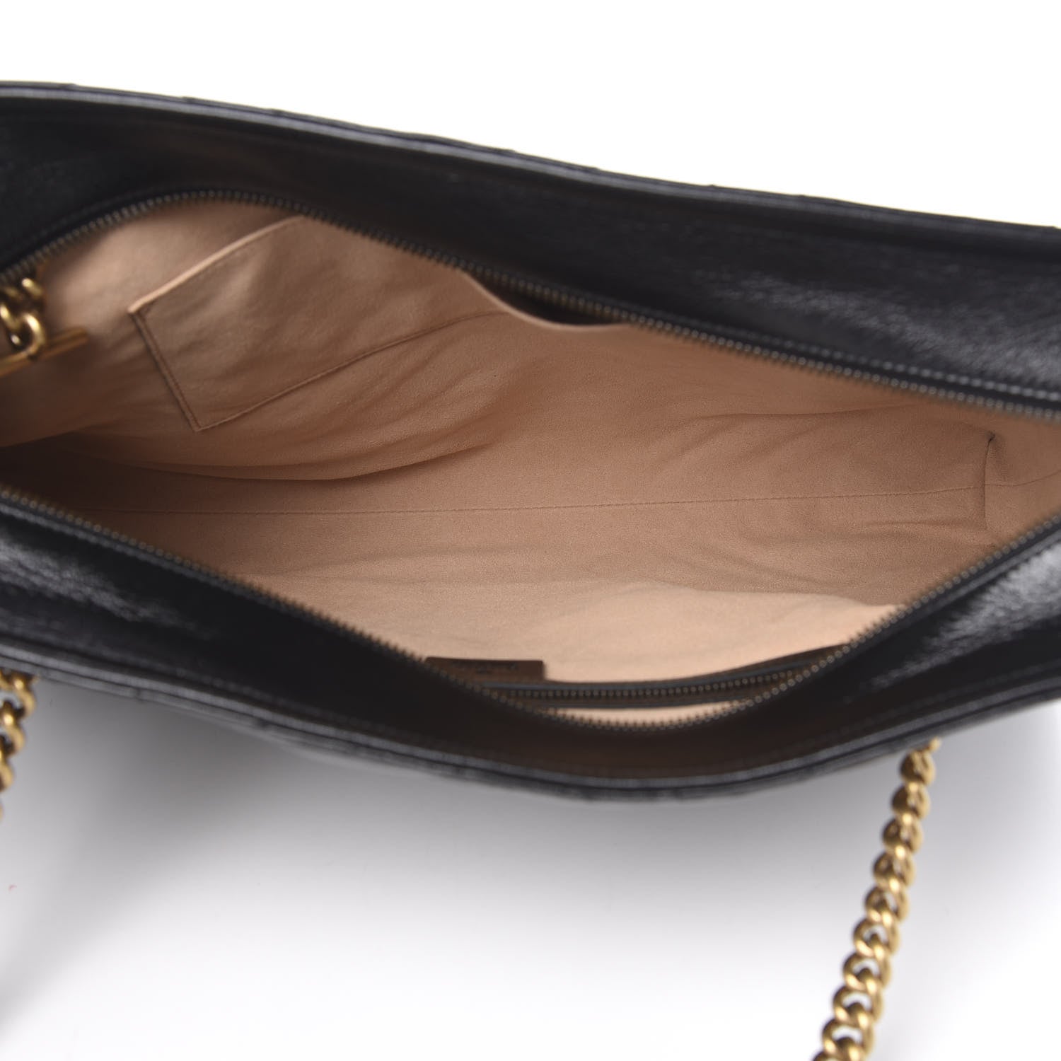 Gucci Vintage Calfskin Matelasse Medium GG Marmont Slim Tote Black 4 of 9