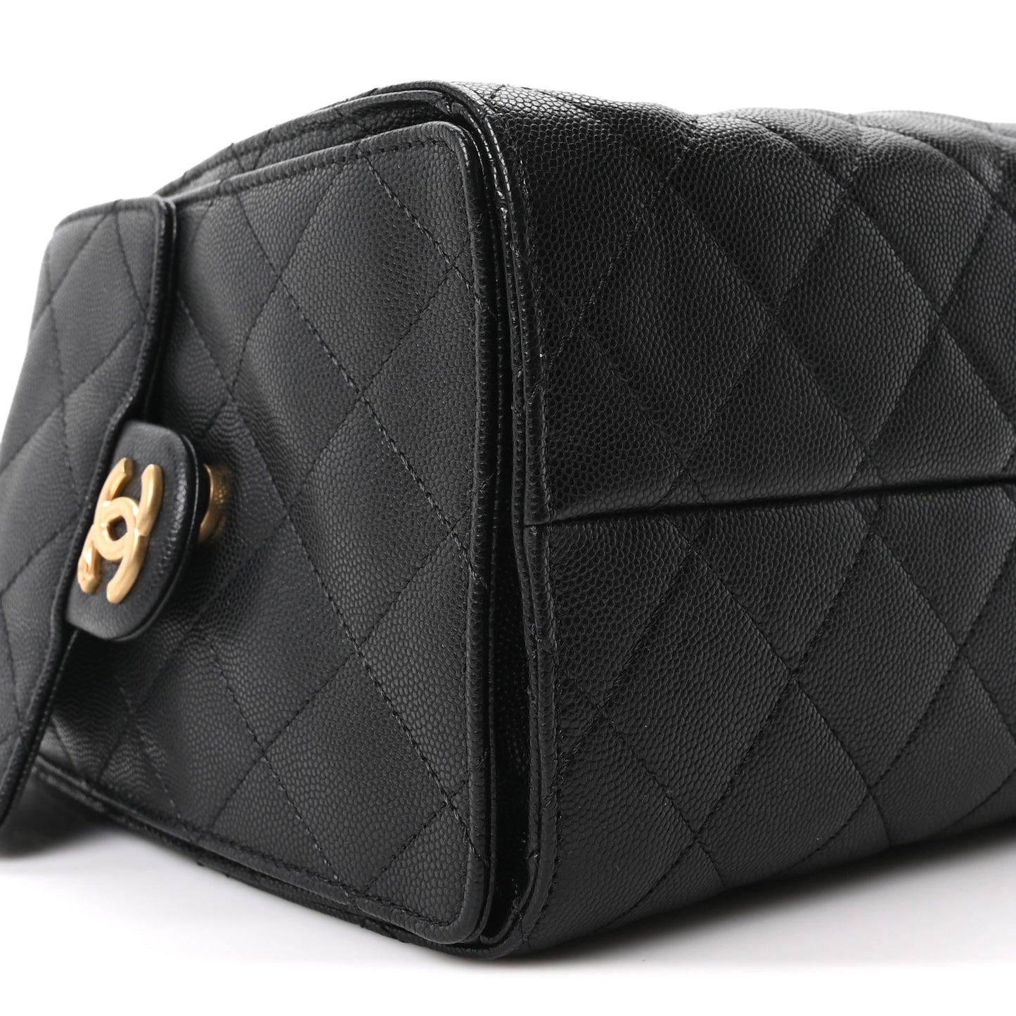 Caviar Quilted Small Chanel 25 Handbag Black