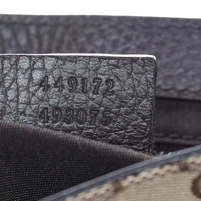 Gucci Monogram Flap Messenger Bag Beige Dark Brown 7 of 11