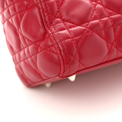 Christian Dior Lambskin Cannage Medium Lady Dior Dark Pink 16 of 16