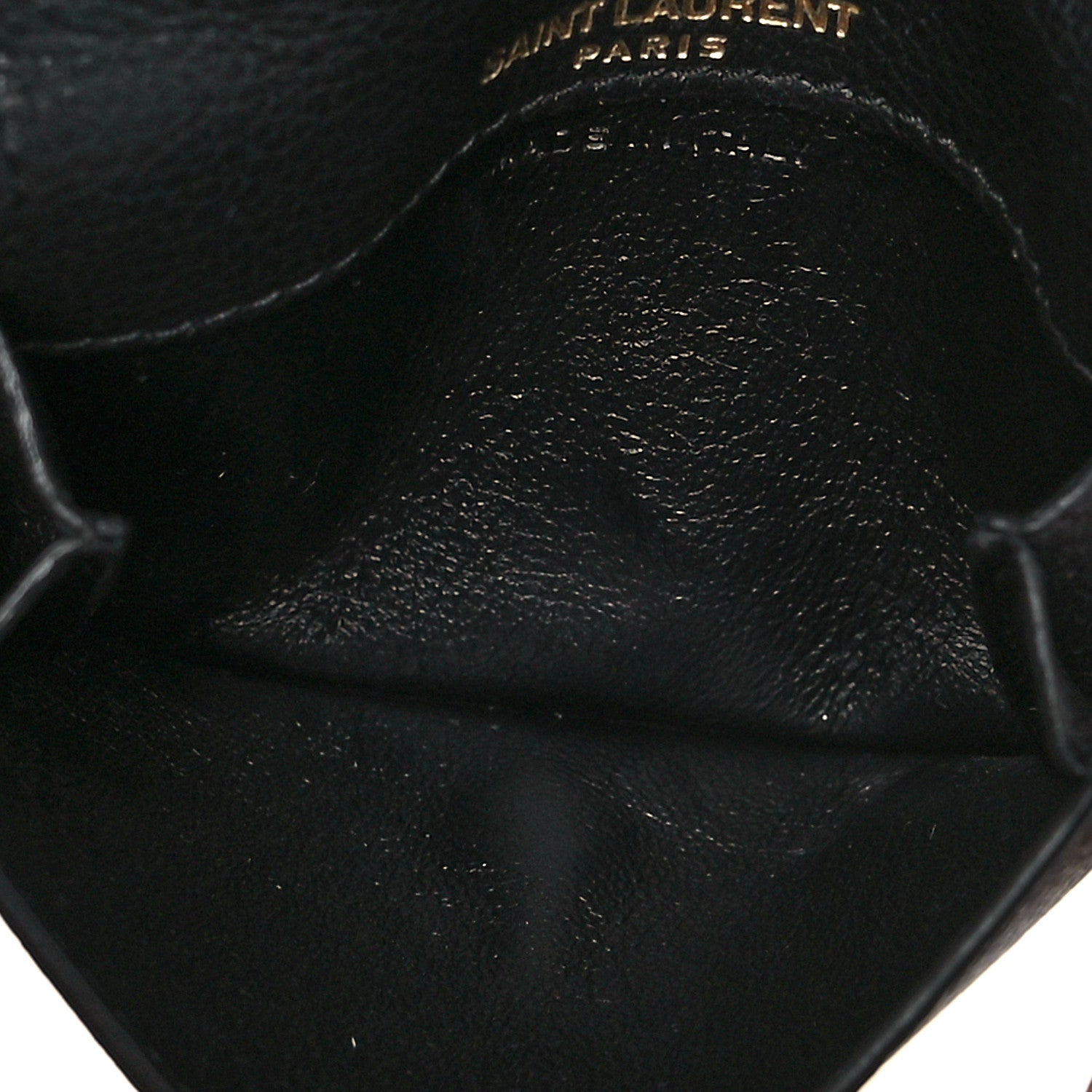 Saint Laurent Calfskin Monogram Coin Pouch Black 5 of 7