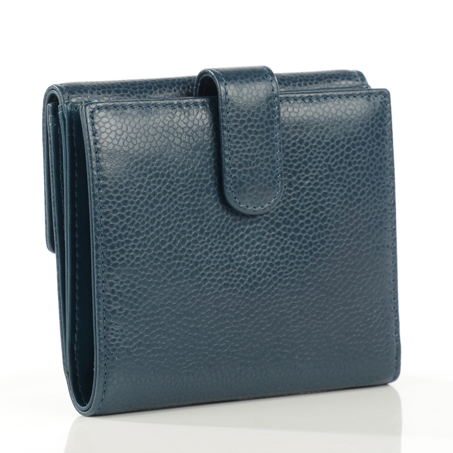 Chanel Caviar Small Timeless CC Wallet Navy 3 of 8