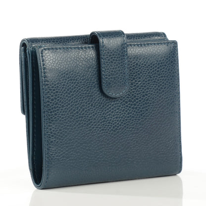 Chanel Caviar Small Timeless CC Wallet Navy 3 of 8