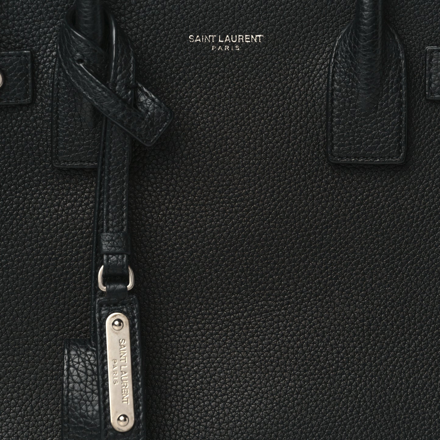 Grained Calfskin Baby Sac De Jour Souple Black