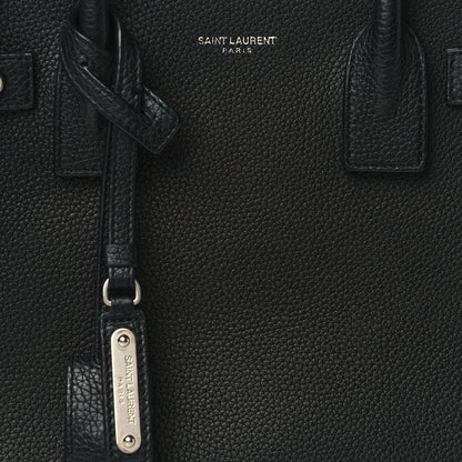 Saint Laurent Grained Calfskin Baby Sac De Jour Souple Black 8 of 10