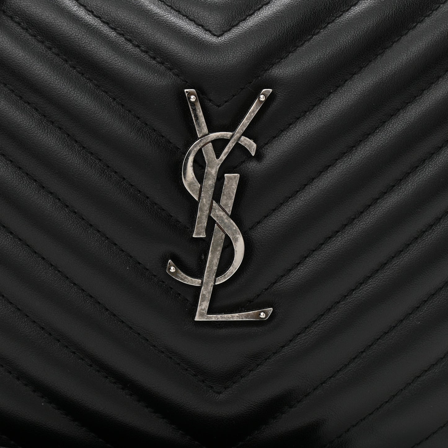 Calfskin Matelasse Monogram Lou Camera Bag Black