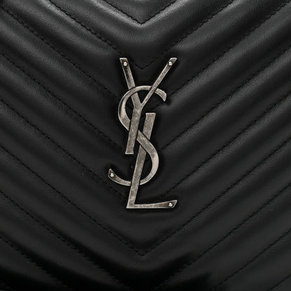 Saint Laurent Calfskin Matelasse Monogram Lou Camera Bag Black 8 of 10