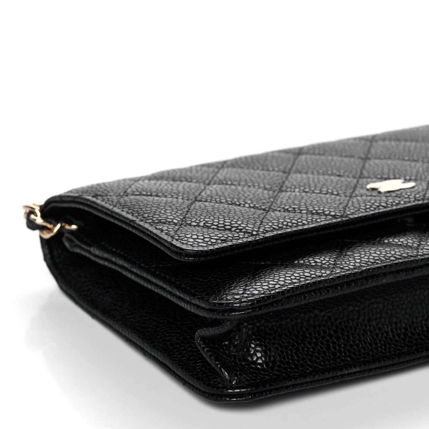 Chanel Caviar Quilted Wallet On Chain WOC Black 10 of 11