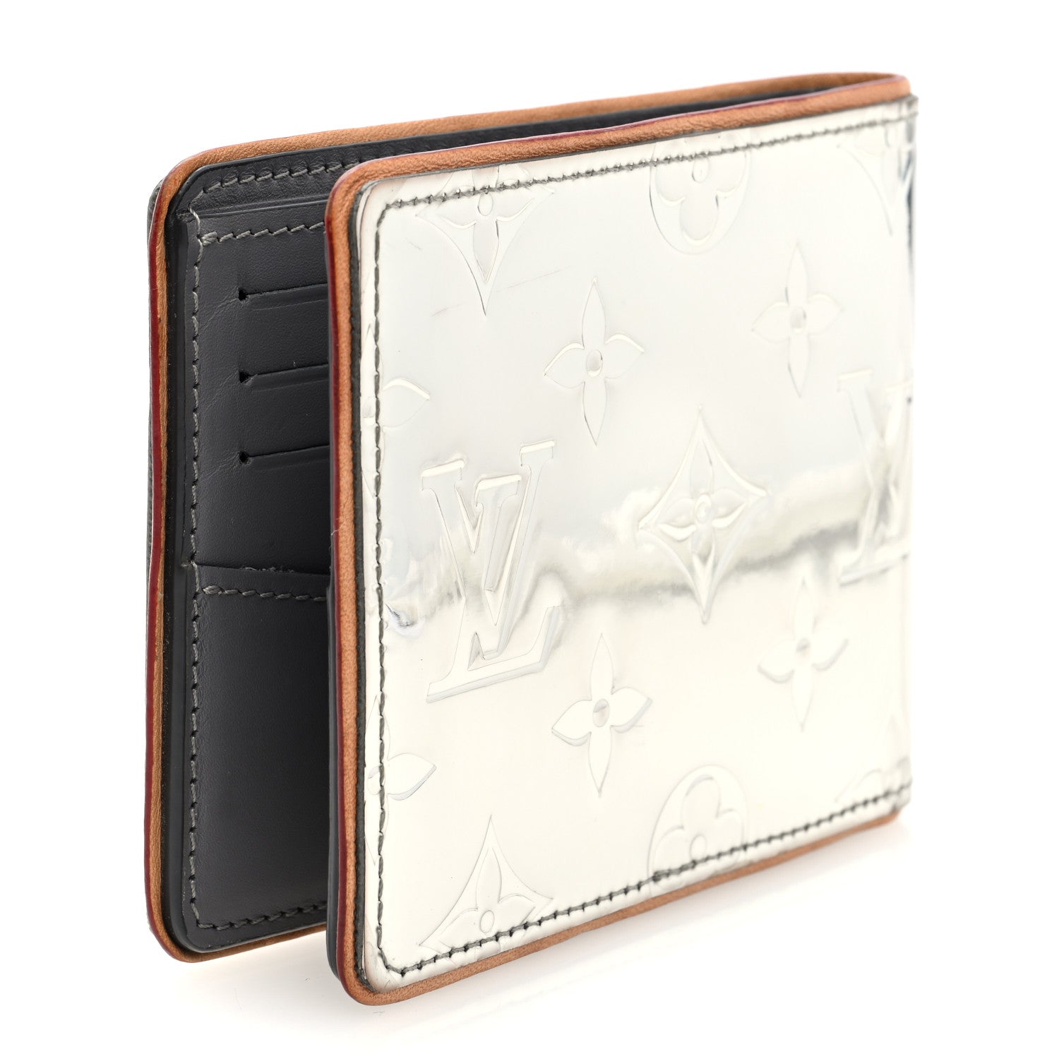 Louis Vuitton Monogram Mirror Slender Wallet Silver 3 of 6