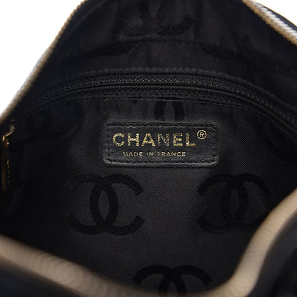Chanel Patent Perforated Camelia Hobo Black 5 of 9