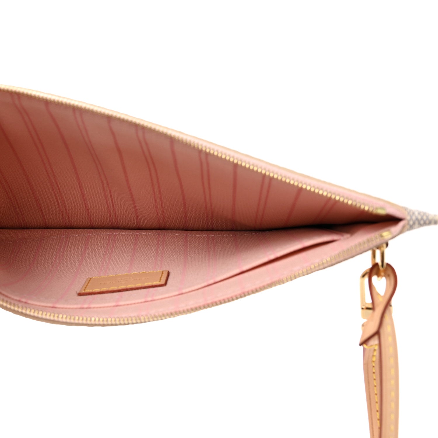 Louis Vuitton Damier Azur Neverfull MM GM Pochette Rose Ballerine 5 of 6