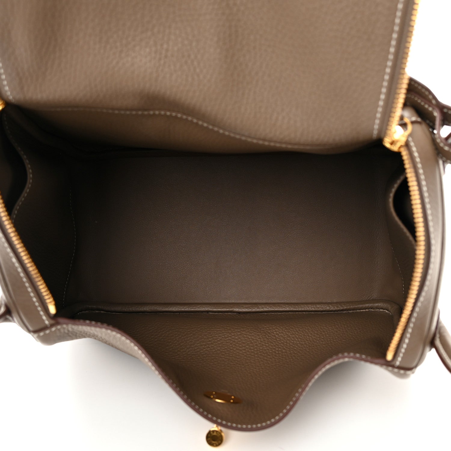 Hermes Taurillon Clemence Lindy 30 Etoupe 5 of 17