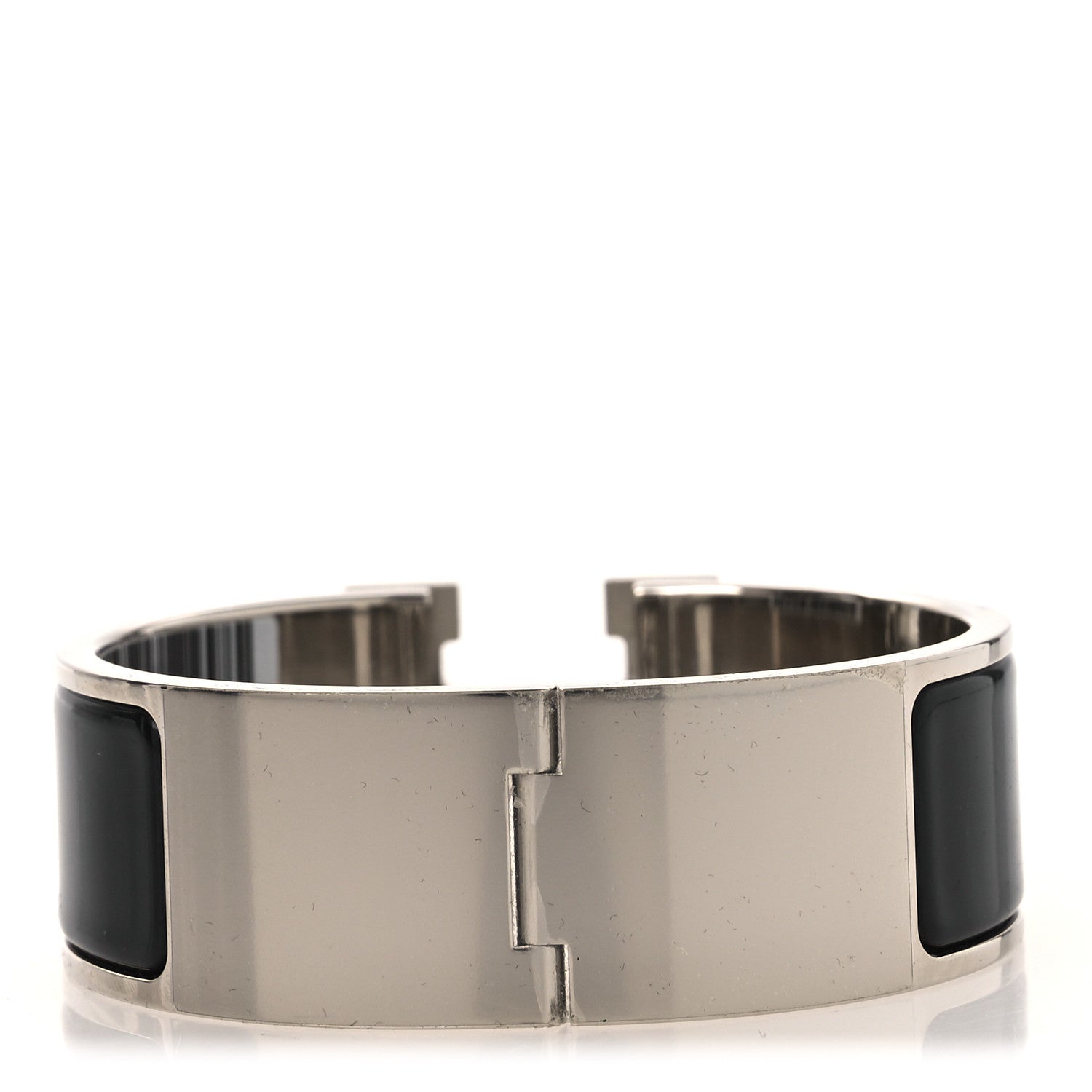 Hermes Enamel Wide Clic Clac H Bracelet PM Black 2 of 6