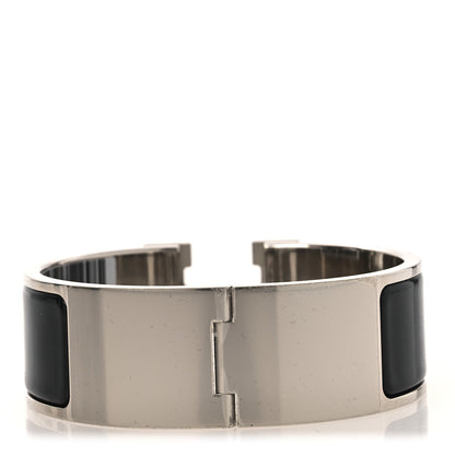 Hermes Enamel Wide Clic Clac H Bracelet PM Black 2 of 6