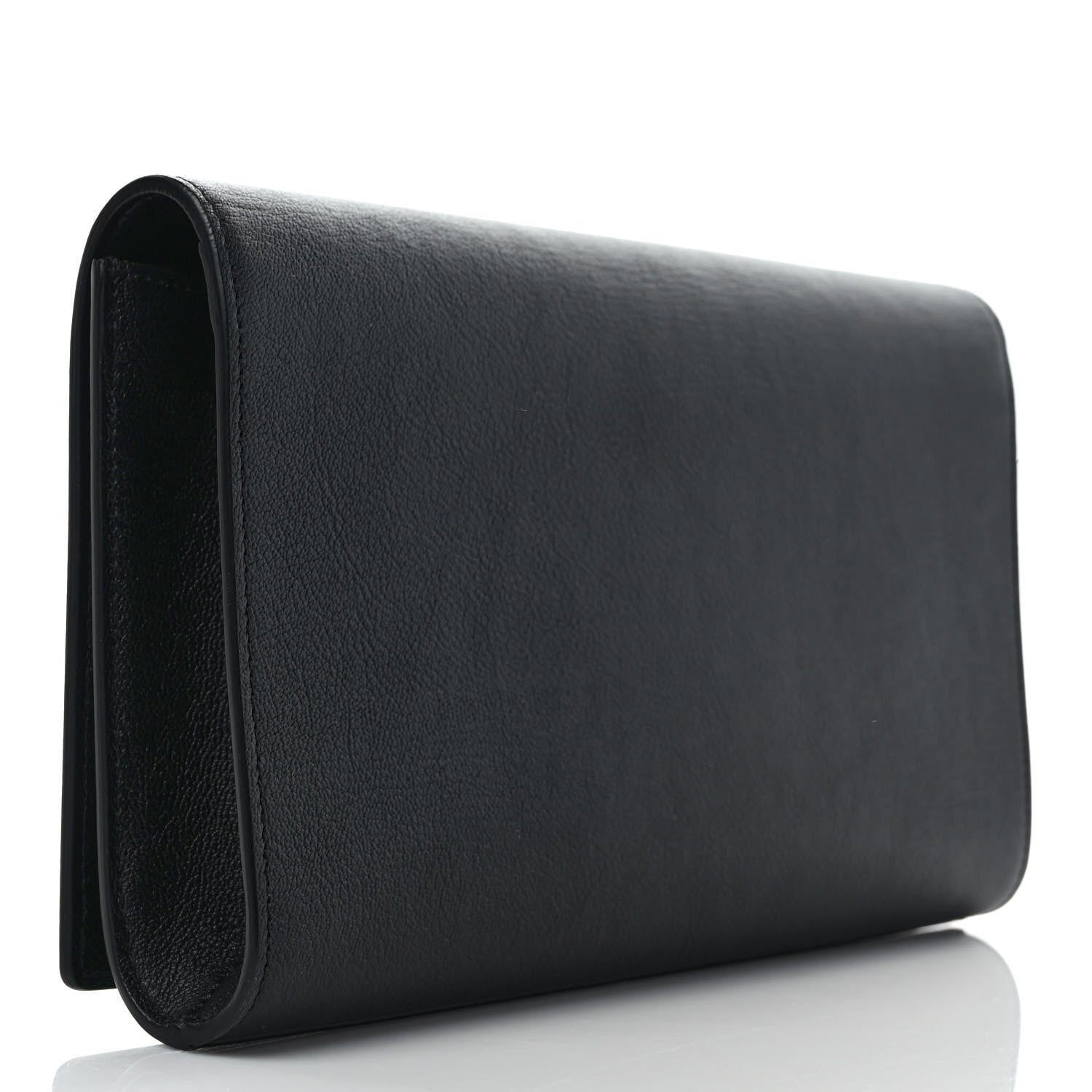 Saint Laurent Calfskin Monogram Large Belle De Jour Clutch Black 3 of 7