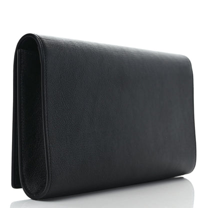 Saint Laurent Calfskin Monogram Large Belle De Jour Clutch Black 3 of 7