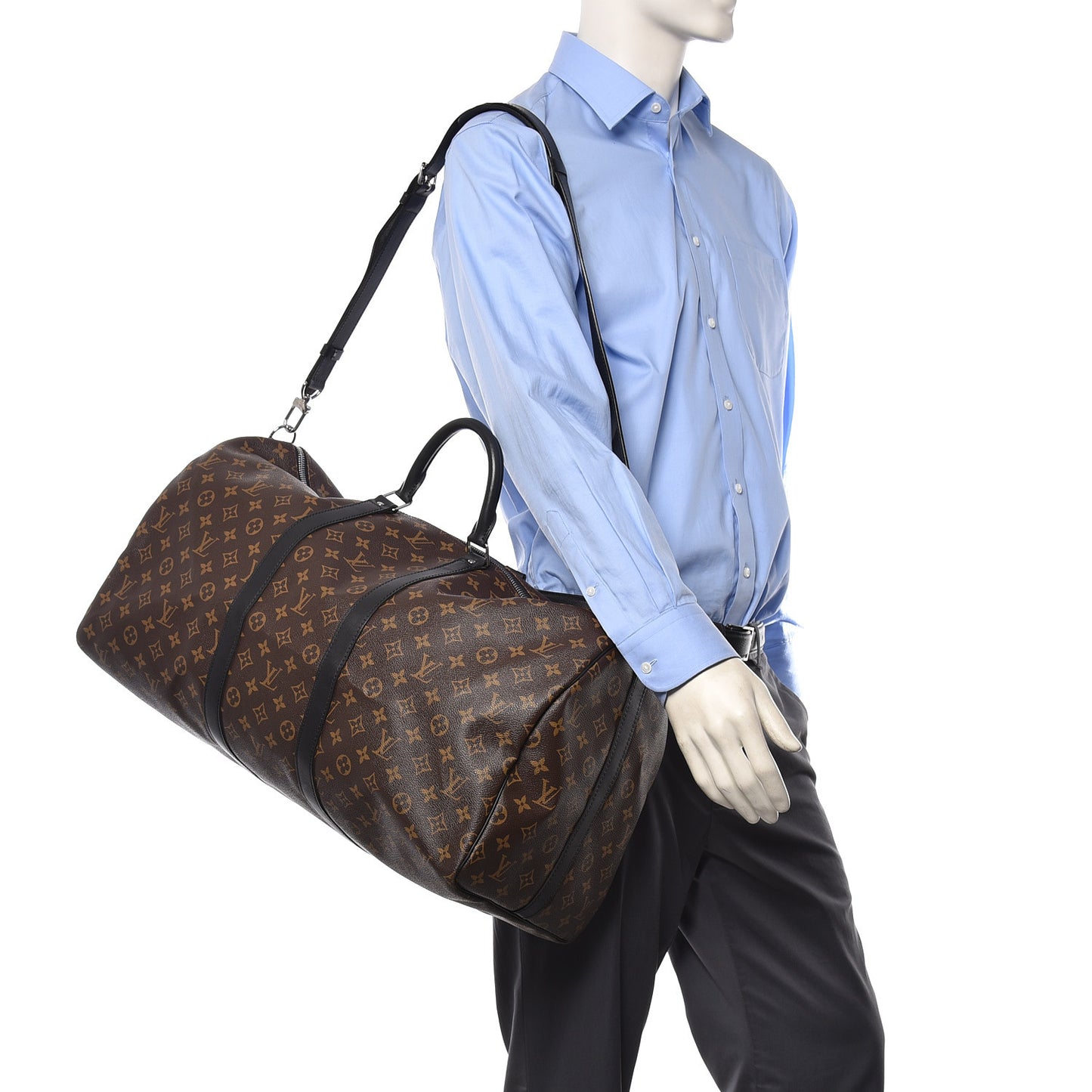 Monogram Macassar Keepall Bandouliere 55