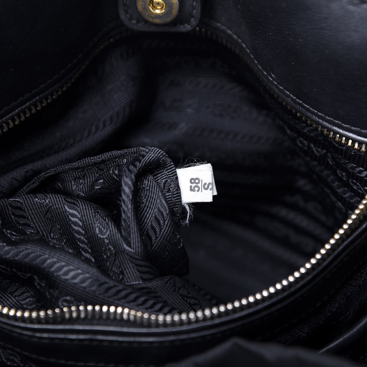 Tessuto Nylon Soft Calf Tote Black