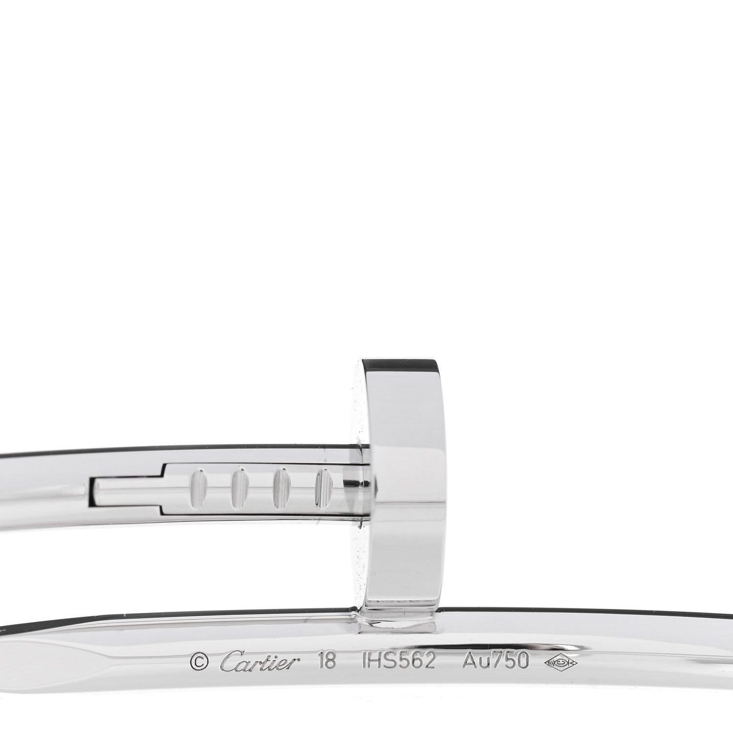 Cartier 18K White Gold Juste Un Clou Bracelet 18 3 of 4