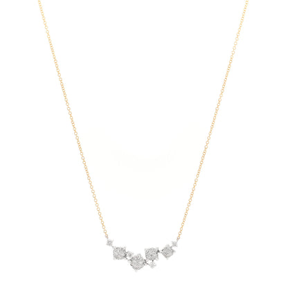 David Yurman 18K Yellow White Gold Diamond Precious Chatelaine Necklace 1 of 3