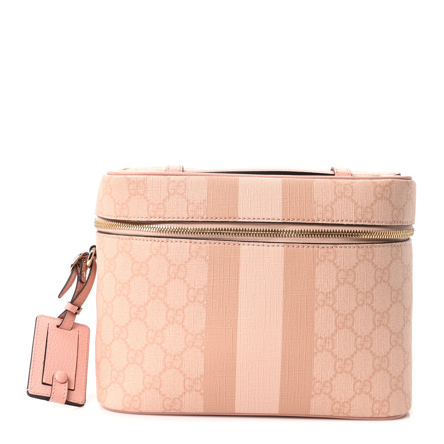 Gucci GG Supreme Monogram Textured Savoy Medium Beauty Case Pink 1 of 10