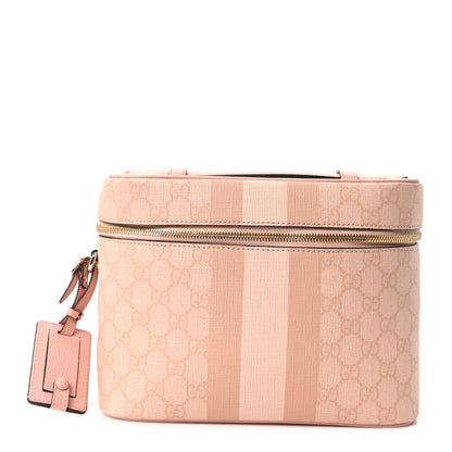Gucci GG Supreme Monogram Textured Savoy Medium Beauty Case Pink 1 of 10