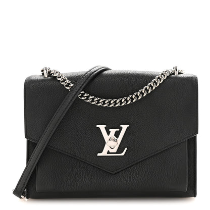 Louis Vuitton Soft Calfskin My Lockme Chain Bag BB Black 1 of 9