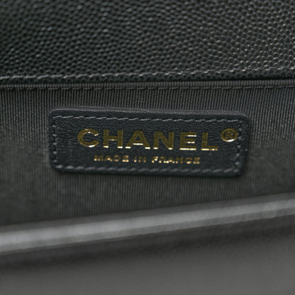 Chanel Caviar Quilted Medium Boy Flap Black 6 of 11