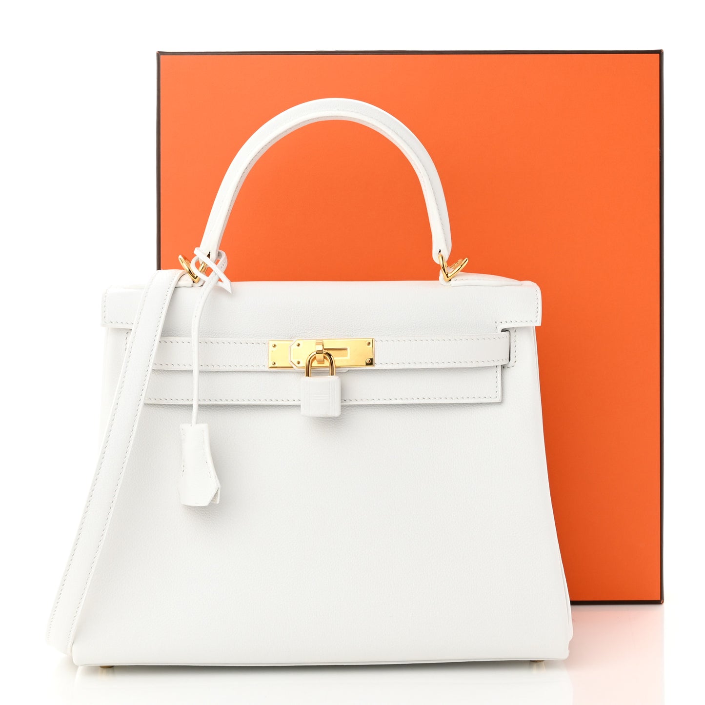 Evercolor Kelly Retourne 28 White