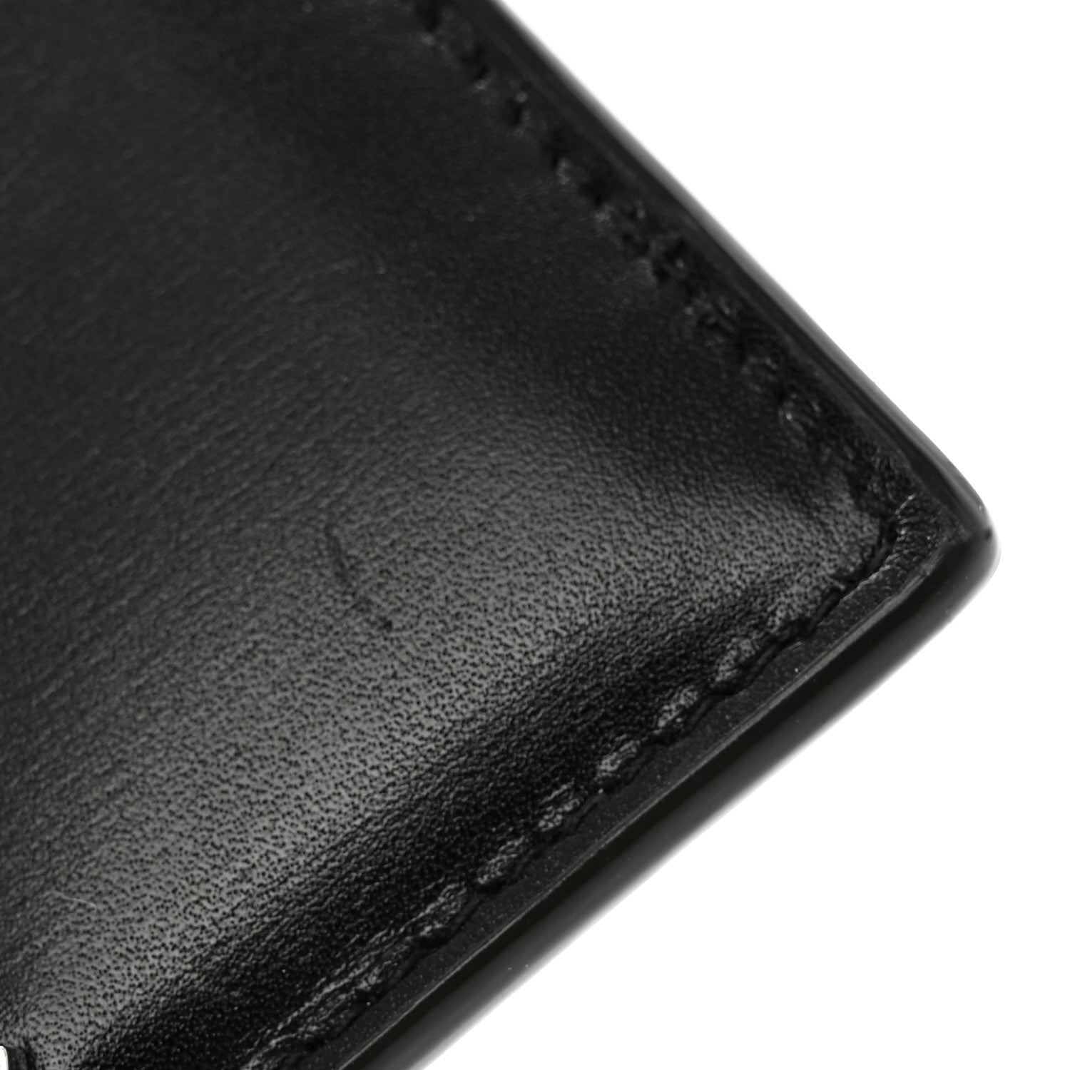 Saint Laurent Calfskin Monogram Credit Card Case Black 11 of 12