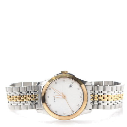 Gucci Stainless Steel Diamond 27mm 126.5 G-Timeless Quartz Watch White 3 of 8