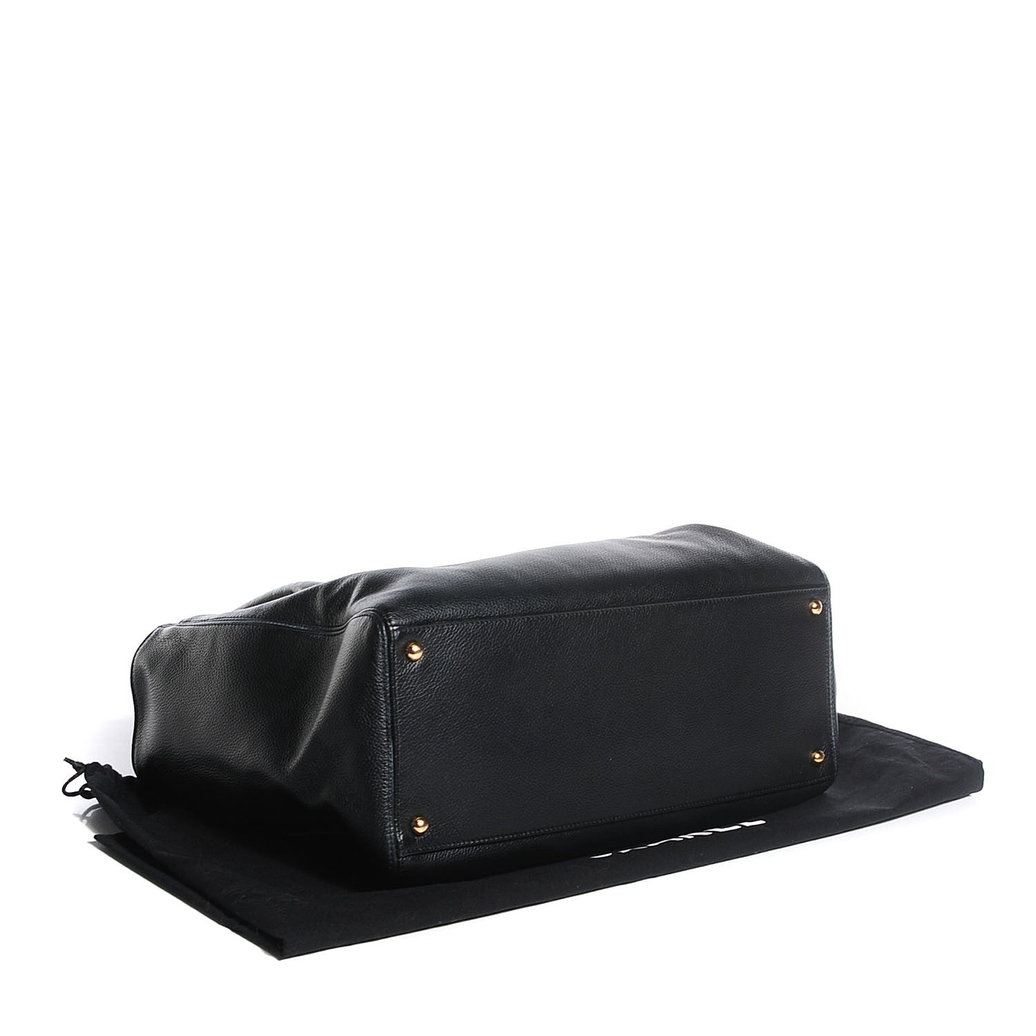 Chanel Calfskin Cerf Executive Shopper Tote Black 4 of 7